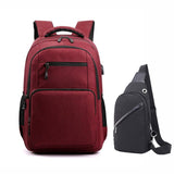 School bags for teenage boys sling chest bag