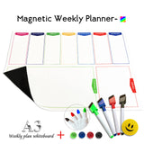 Magnetic Weekly & Monthly Planner Whiteboard Fridge Magnet