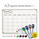 Magnetic Weekly & Monthly Planner Whiteboard Fridge Magnet
