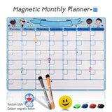 Magnetic Weekly & Monthly Planner Whiteboard Fridge Magnet